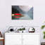 Mountain Lake Kayak sur toile-637578260