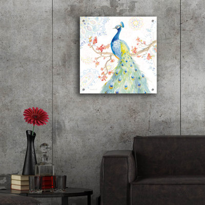  «Jaipur 2 C» par Danhui Nai, art mural en verre acrylique, 24 po x 24 po