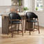 Tabouret de bar rembourré en bois massif-339600678-339600679
