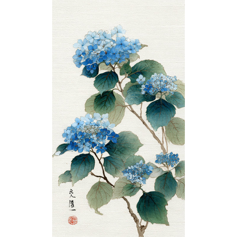 Painterly Petal Study Wrapped Canvas Wall Art, 27.5"W x 50"H x 1.5"D