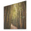 Paysage de champ de bambou - Art mural en bois de bambou sur bois de pin naturel-1786697285