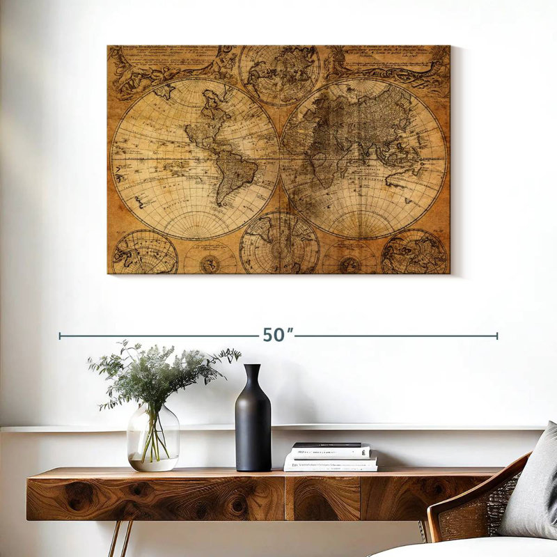 Carte rétro Aliaz, H 26 po x l 39 po
