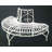 Metal Semi-Circle Tree-Wrap Bench-50844519