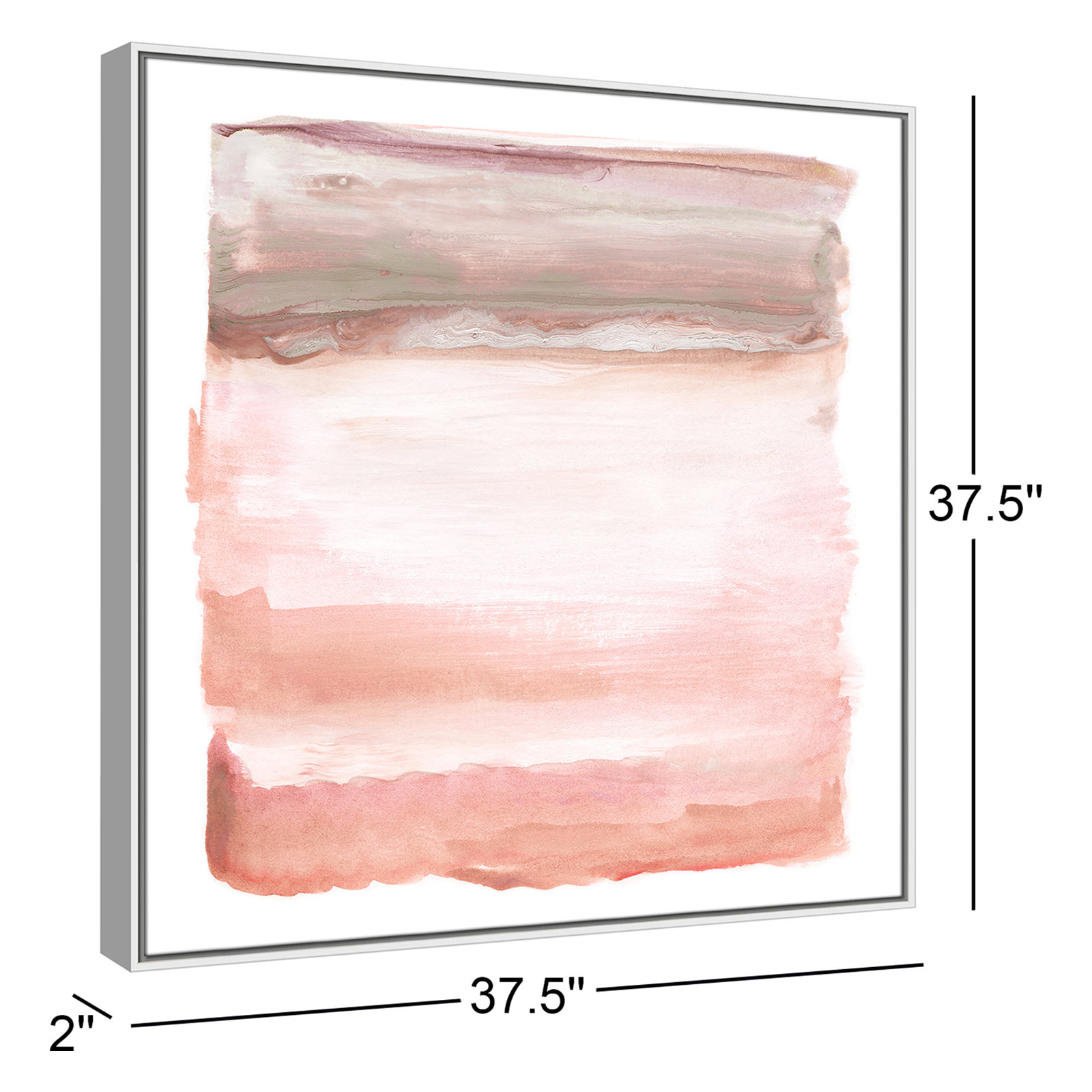Lakeland "Boho Sky I" Print by Nan, White, 37.5" H x 37.5" W x 2" D