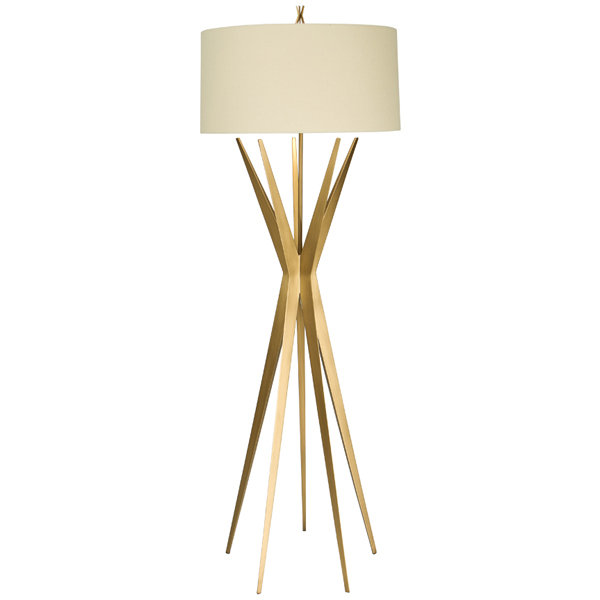 Starfall 69'' Floor Lamp, Gilded Iron