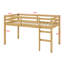 Lit mezzanine en bois avec échelle-426432108