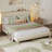 Abe Upholstered Platform Bed Frame with Storage Headboard and LED Lighting-978940313-979535120