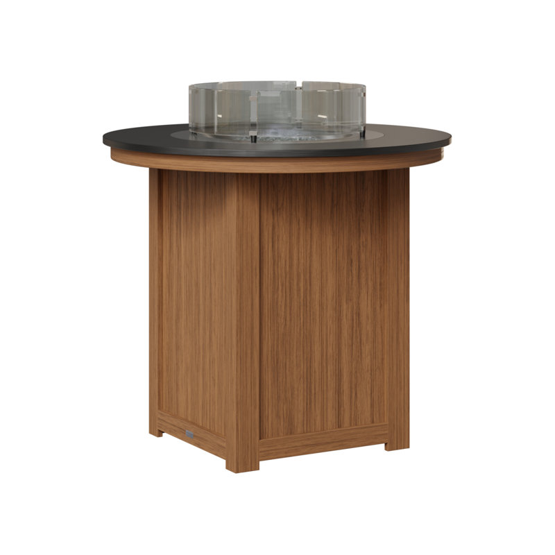 Foyer de table avec barre ronde 44 po Berlin Gardens Donoma, 39" H x 44" W x 44" D