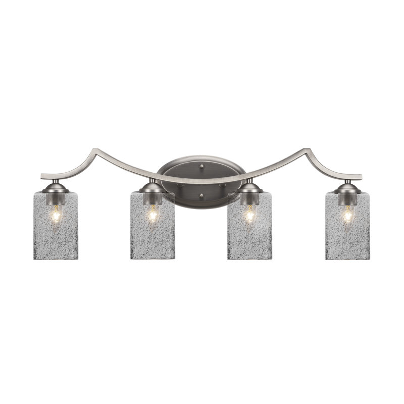 Zilo 4 Light Bath Bar, Gray, Graphite