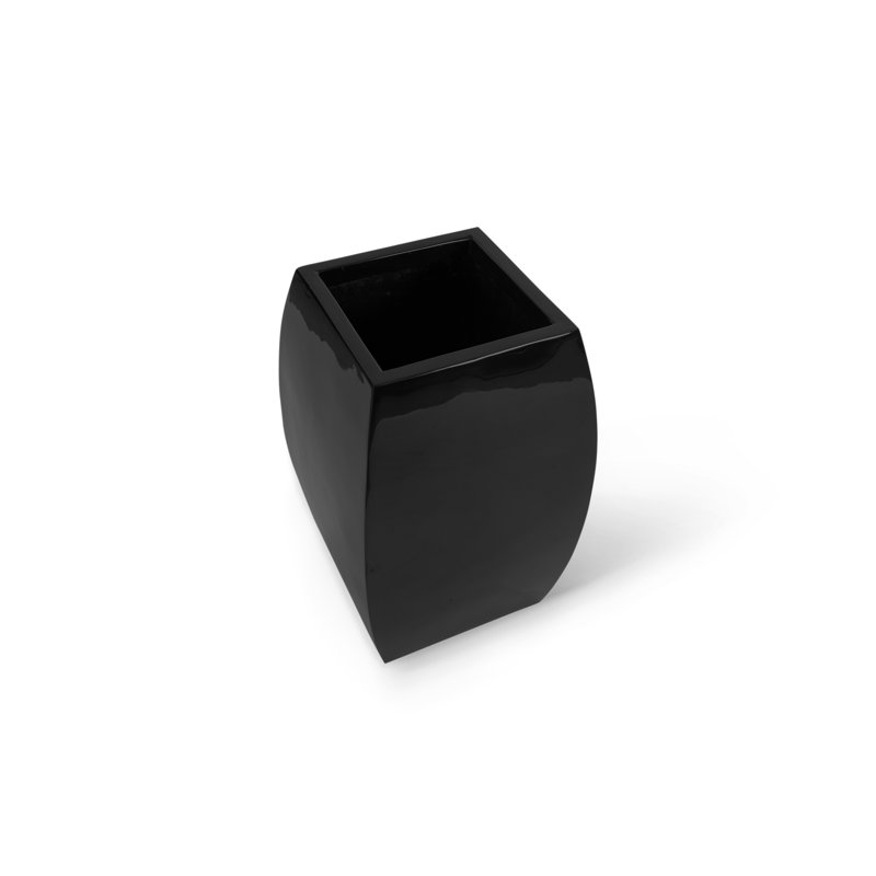 Taba Black Gel Coat Rectangular Outdoor Side Table