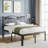 Abdalmalak 18" High Platform Bed Frame with USB & Type C Charging Station, No Box Spring, No Squeak-1239652376