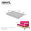 Housse pour canapé-lit réversible en tissu de polyester réversible avec fermeture à glissière 3 côtés-96484502-87758521