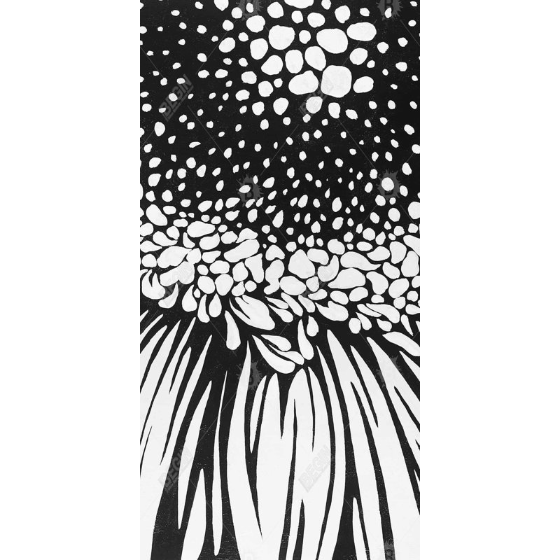 Gerbera Flower Monochrome Framed Canvas | Floral Home Decor