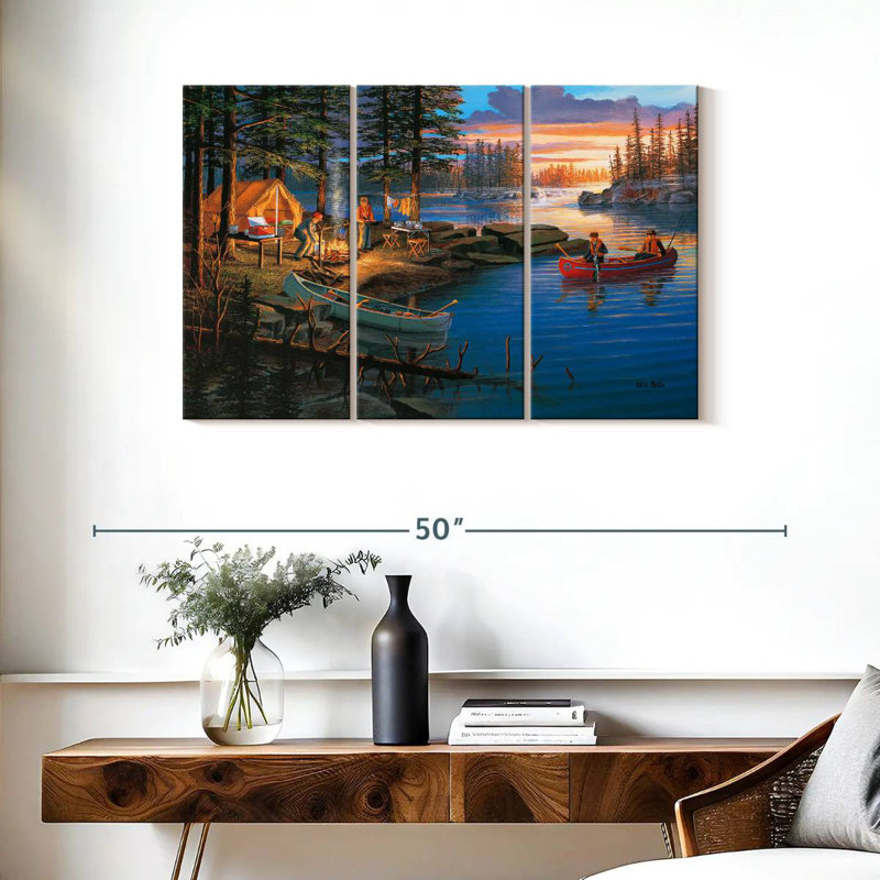 Senne Boundary Waters, 24" H x 38" W