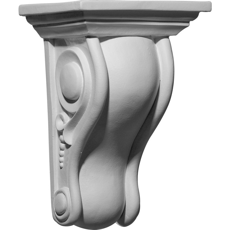 Support / corbeau en uréthane H 10 po x l 6,625 po x P 5,25 po