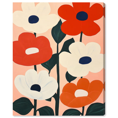 «Color Pop Flowers», reproduction d'art sur toile par Art Remedy