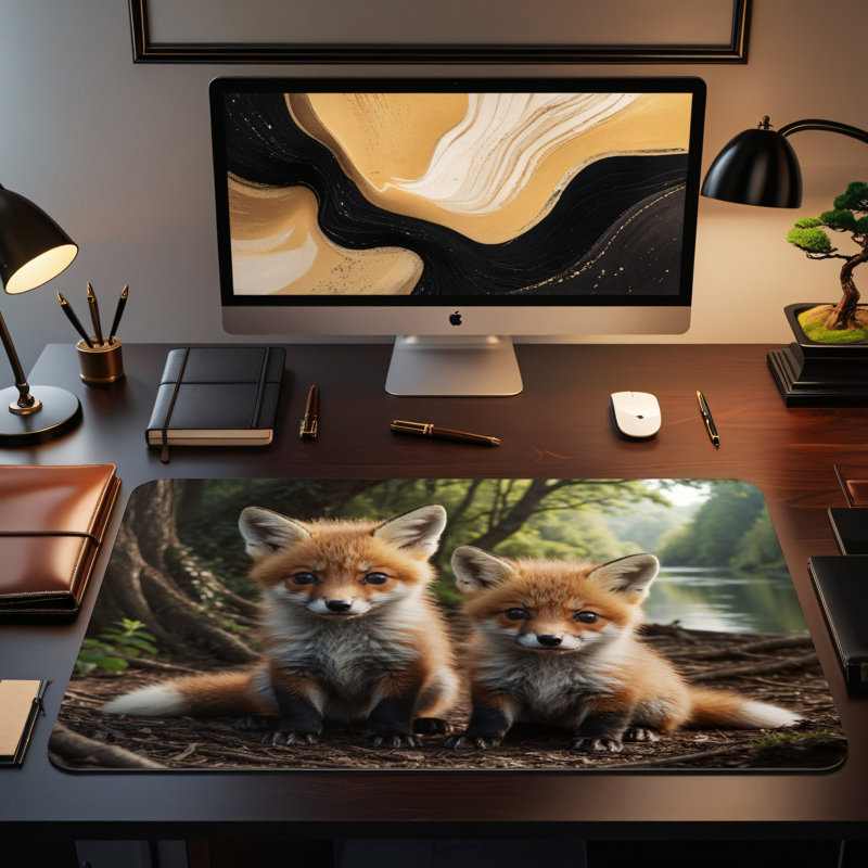 Polyester Desk Pad, 31.5x15.5