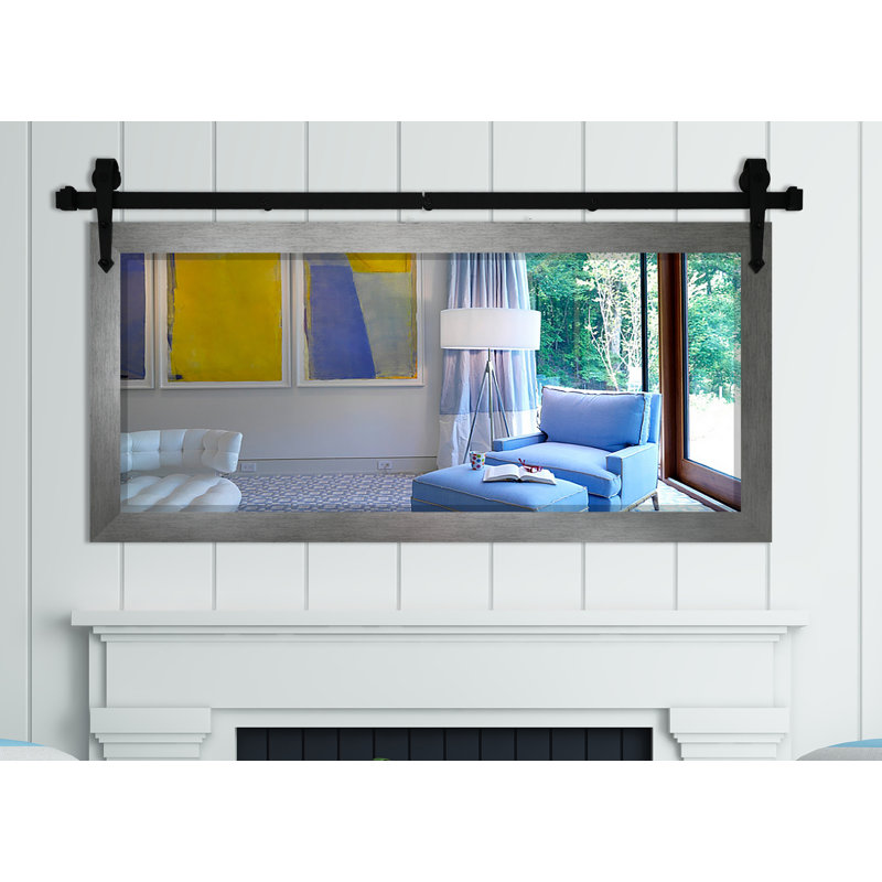 Neace Flat Wall Mirror, 32" H x 66" W