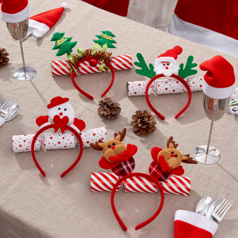 24cm Solid Colour Fabric Christmas Pick