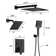 3-Function Dual Shower Head Pressure-Balanced Shower System With 4 Sprays Handheld