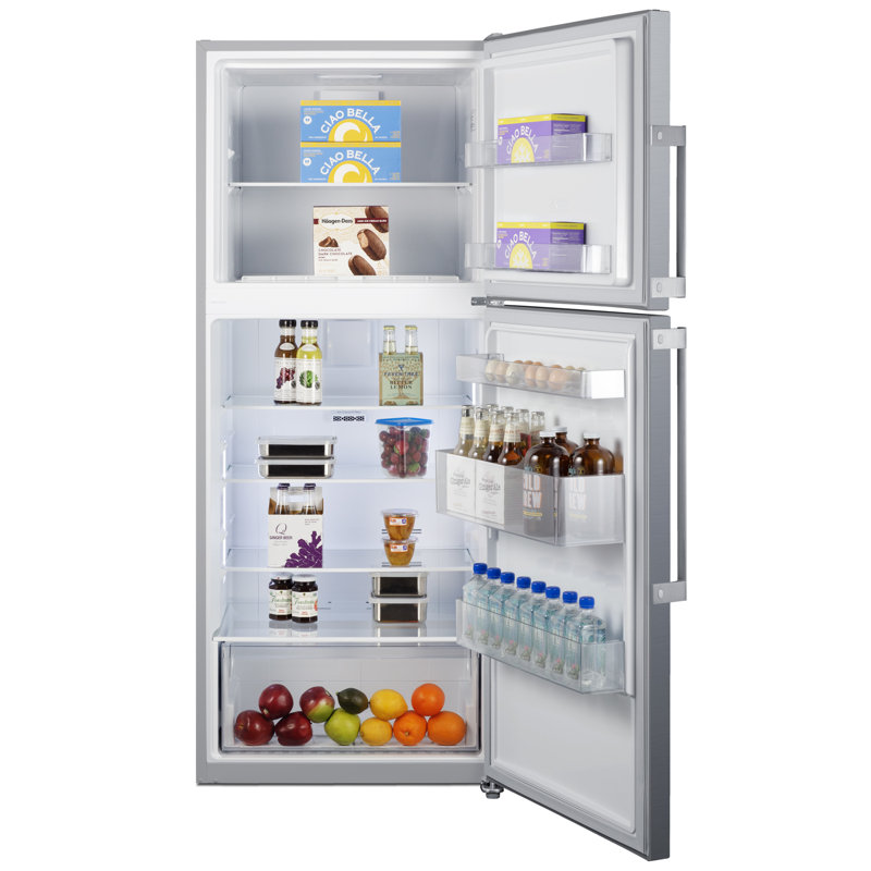 Summit Appliance 28" 13.63 Cubic Feet Top Freezer Refrigerator, Right Handed