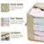 Ensemble de bacs de rangement en tissu