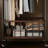 Metal Walnut Rolling Coat Rack