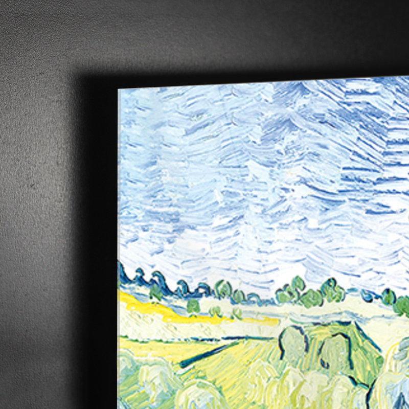 Field With Wheat Biches by Vincent Van Gogh - No Frame Painting on Plastic / Acrylic, 65cm H x 95cm W