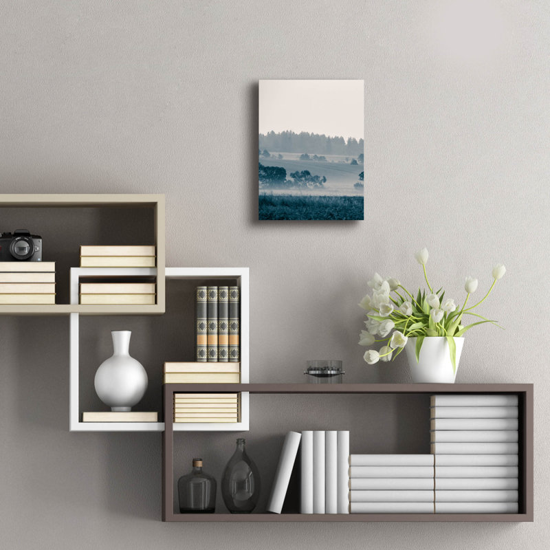 «Blue Mountains Iii» par Photoinc Studio, art mural en verre acrylique, H 16 po x l 12 po x P 0,13 po