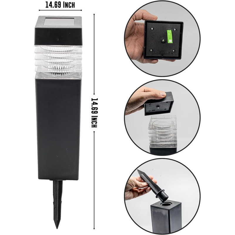 Solar Powered Integrated LED Pathway Light