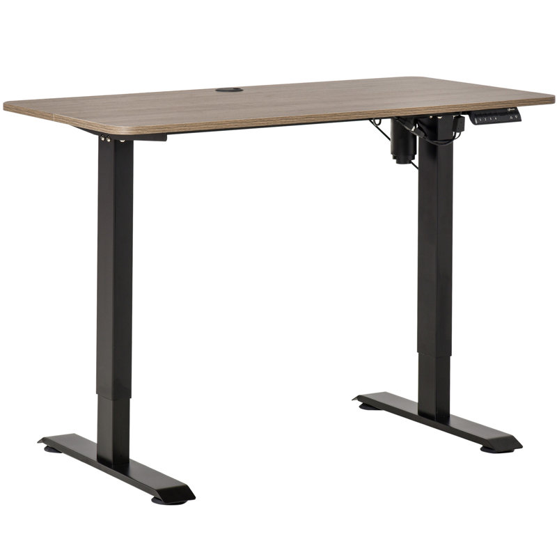 Bureau debout à hauteur réglable électrique Vinsetto, H 45,75 po x l 48 po x P 23,5 po