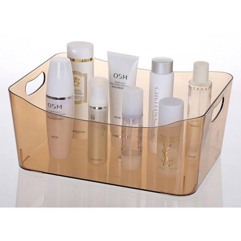 Chariot de douche portatif, Brun transparent