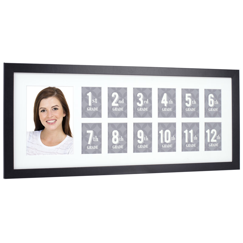 Black Matte Picture Frame with Mat