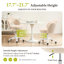Tabouret de coiffeuse avec dossier en fourrure et pieds dorés-772444590