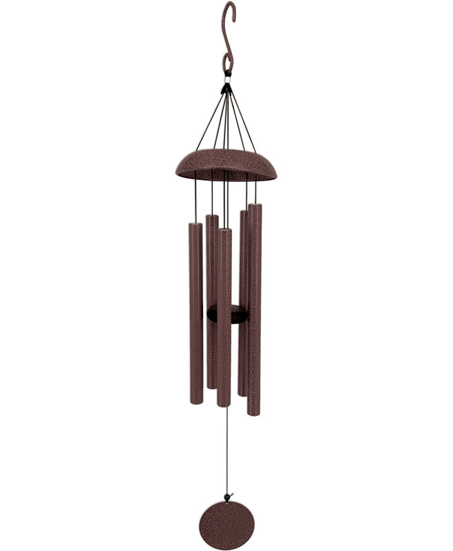 Speckled Brown Wind Chime 36", Brown