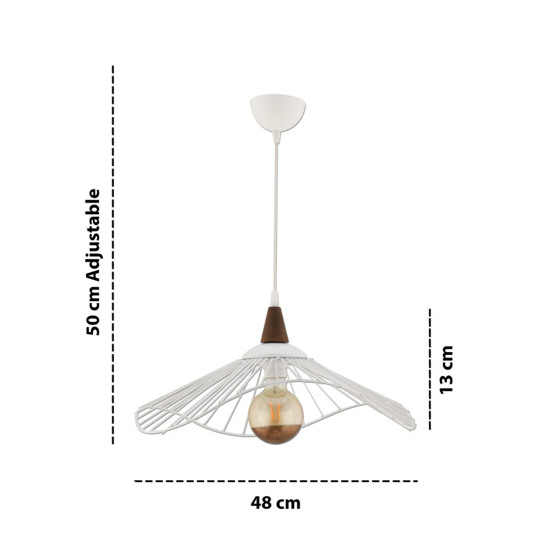 Lustre, Blanc / Brun