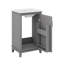 Meuble-lavabo de 20 po avec lavabo, meuble-lavabo en bois massif avec supports de porte et porte à fermeture en douceur-1429654350