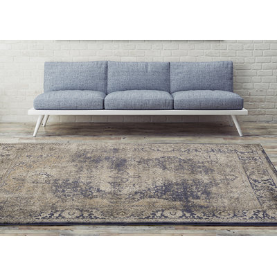 Tapis décoratif bleu oriental Bale