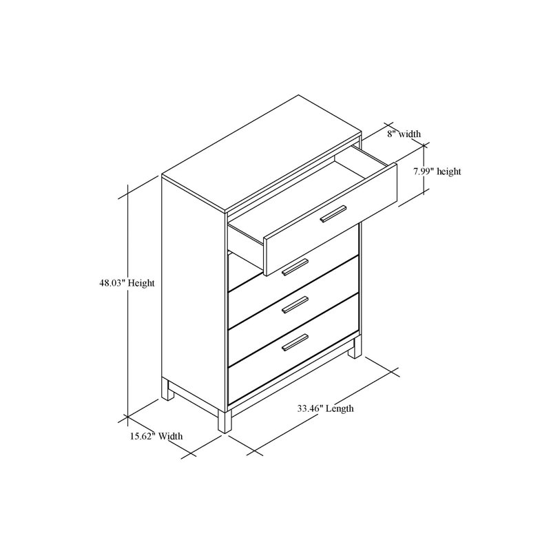 Commode 5 tiroirs Sheron
