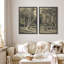 «Rustic Countryside Forest Trees Landscape», reproduction sur toile encadrée 2 pièces-91069213-91069212