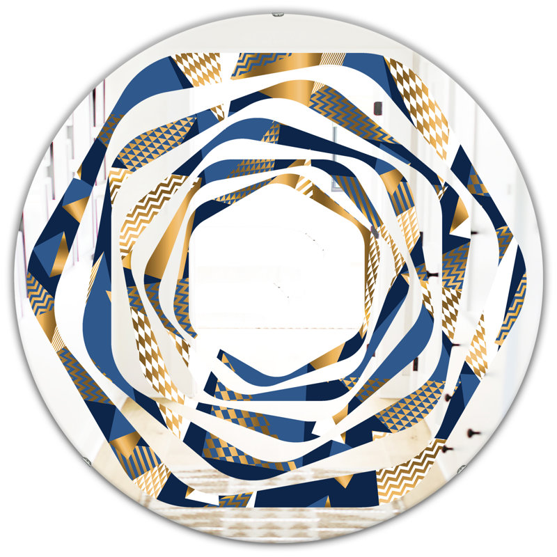 Miroir mural Whirl Cubes, H 31,5 po x l po
