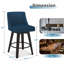Tabouret pivotant avec structure en bois massif Malakeh-940147256-985001772-1000772009
