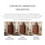 Armoire d'appoint en bois massif brun noisette