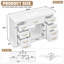 Meuble-lavabo blanc de 121,4 cm (47,8 po) avec lavabo, 6 tiroirs et 2 portes à fermeture amortie, structure robuste.