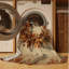 Tapis abstrait moderne et contemporain lavable à la machine Adamek Thanksgiving - beige-766684610