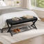 Banc rembourré avec rangement pour chaussures Richia-798328945