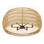 Plafonnier semi-encastré 6 lumières 27,13 po Chapple-737041310