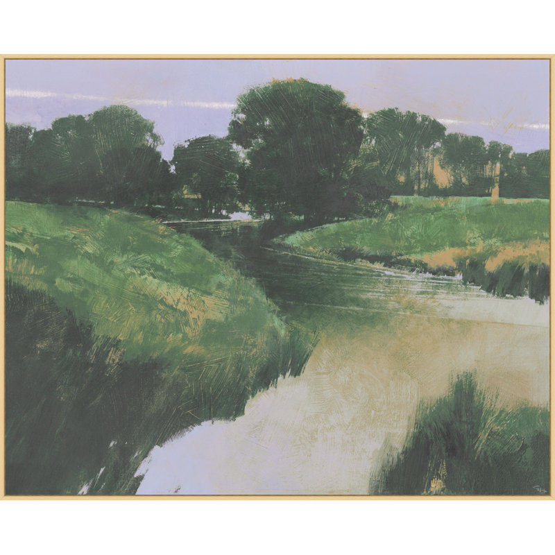 Lit de rivière vert
