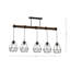 Dewart 5 - Light Black/Brown Geometric Pendant