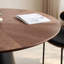 Table de salle à manger ronde à motif noyer-1510499818